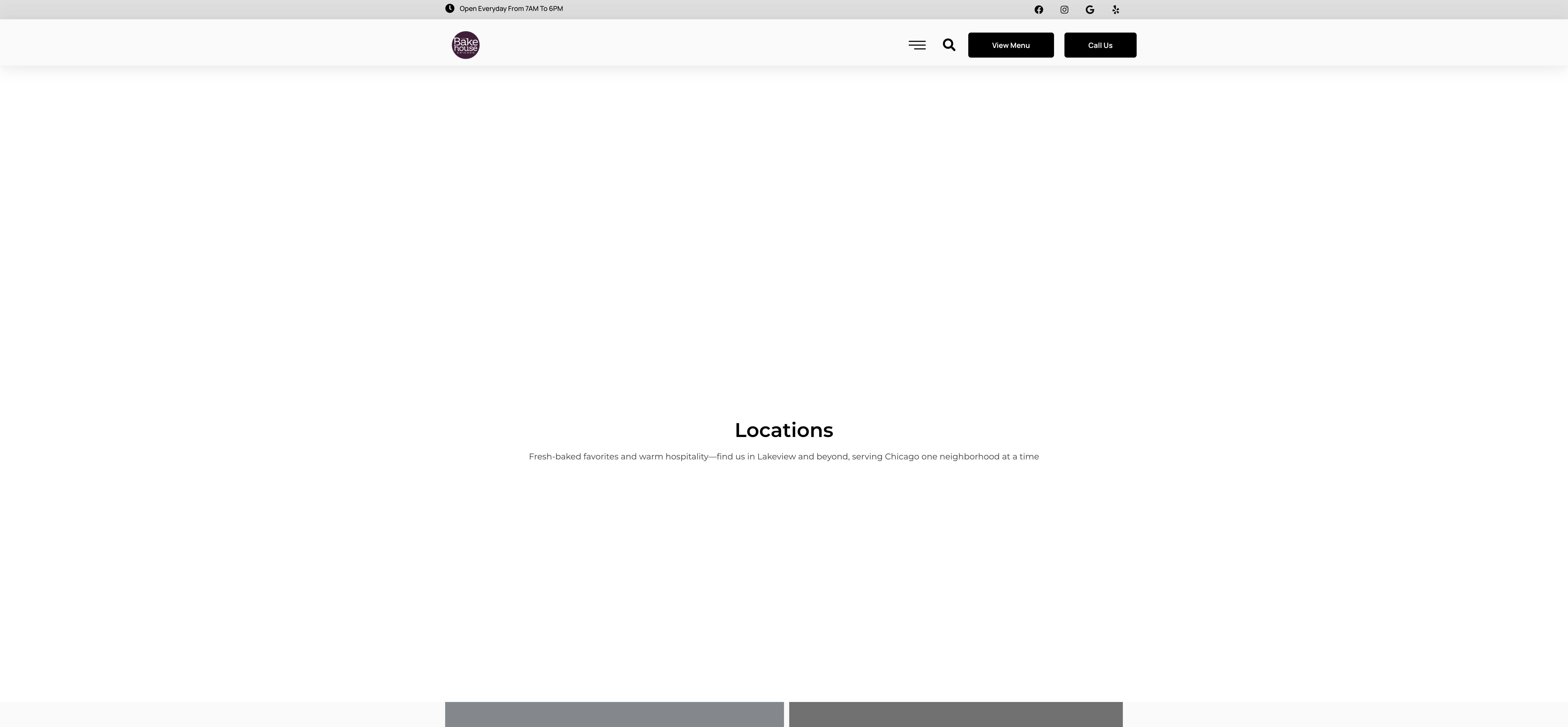 Homepage screenshot of the The Bakehouse Chicago website, built by Web Pro Chicago
